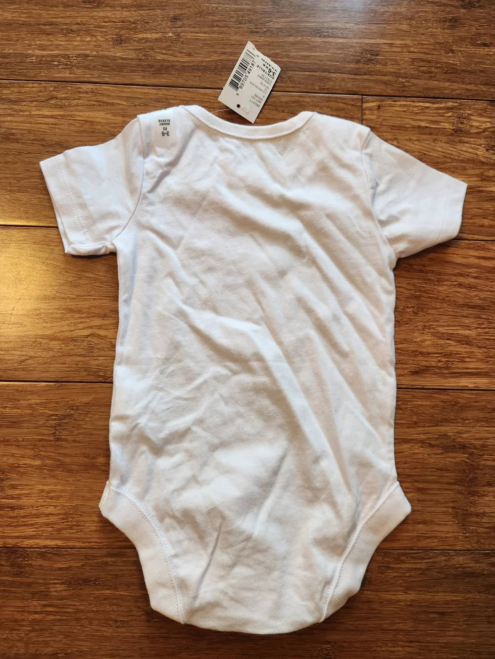 New Children's Place White Baby Bodysuit Onesie Grandma Grandpa Gift, 3-6 Months